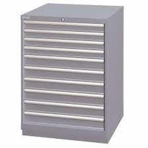 DESCRIPTION: (1) MODULAR DRAWER CABINET TOOL BOX BRAND/MODEL: LISTA #13P574 INFORMATION: BLUEISH GRAY RETAIL$: $3073.69 EA SIZE: 28-1/4" X 28-1/2" X 3