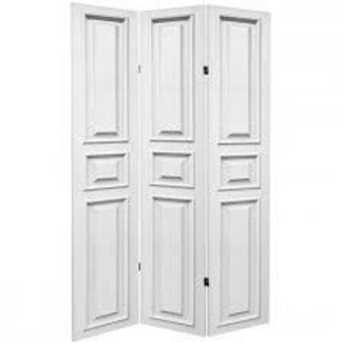 DESCRIPTION: (1) TALL DOUBLE SIDED DOOR PANEL ROOM DIVIDER BRAND/MODEL: ORIENTAL FURNITURE #849527055946 INFORMATION: WHITE RETAIL$: $189.99 EA SIZE: