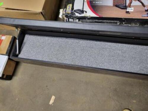 DESCRIPTION: (2) FLIP TOP BENCH SEATS WITH STORAGEBRAND/MODEL: ATOMIC #G05302WINFORMATION: BLACK AND WOOD, MADE FOR HAMPTON 3-IN-1 COMBO TABLE, NO TABLE OR BENCH LEGS INCLUDED, BENCHES ONLY.&nbsp;&nbsp;RETAIL$: $300.00 EASIZE: 68"L X 13"D X 6"TQTY: 2