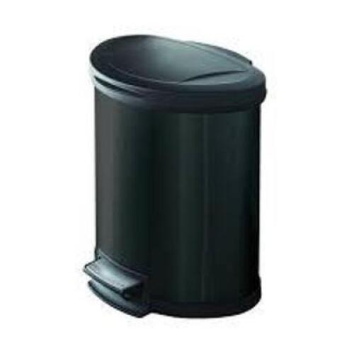 DESCRIPTION: (1) SEMI ROUND TRASH CAN BRAND/MODEL: MAINSTAYS #MS40100017434BK INFORMATION: BLACK RETAIL$: 21.99 SIZE: 54L QTY: 1