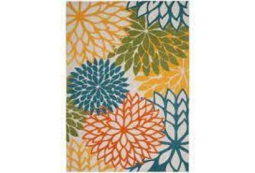 DESCRIPTION: (1) AREA RUG BRAND/MODEL: NOURISON ALOHA COLLECTION #ALH05 INFORMATION: FLORAL RETAIL$: $79.00 EA SIZE: 4' X 4' QTY: 1