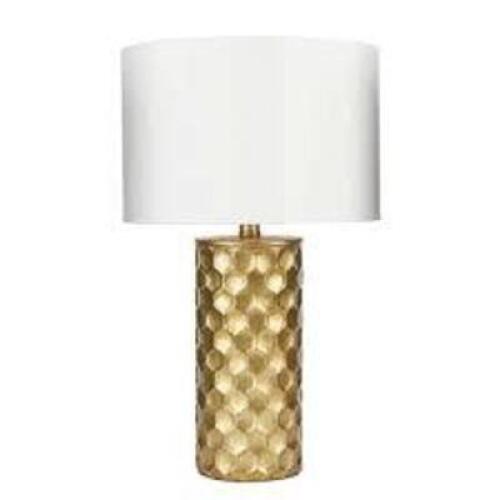 DESCRIPTION: (1) TABLE LAMP BRAND/MODEL: SILVERWOOD INFORMATION: GOLD RETAIL$: $42.50 EA QTY: 1