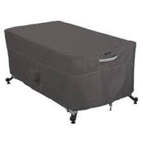 DESCRIPTION: (1) RECTANGULAR FIRE PIT TABLE COVER BRAND/MODEL: RAVENNA #CW0721 RETAIL$: $69.00 EA SIZE: 56"L 38"W 22"H QTY: 1
