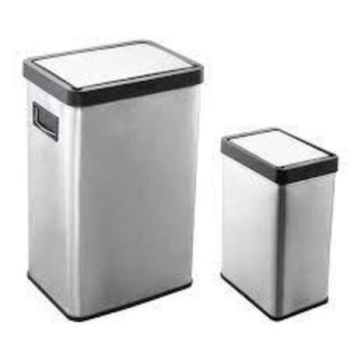 DESCRIPTION: (1) SET OF (2) SENSOR TRASH CANS BRAND/MODEL: BETTER HOMES AND GARDENS RETAIL$: $49.93 TOTAL SIZE: 52L & 12L QTY: 1