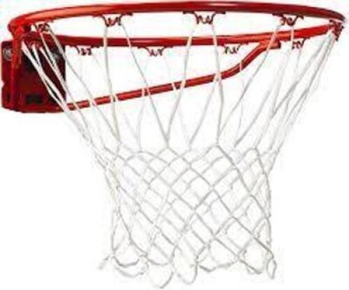 DESCRIPTION: (1) BASKETBALL RIM BRAND/MODEL: SPALDING INFORMATION: NBA ORANGE RETAIL$: 59.99 QTY: 1