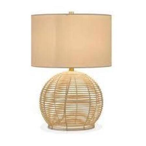 DESCRIPTION: (1) TABLE LAMP BRAND/MODEL: BRYN #TL0081 INFORMATION: RATTAN RETAIL$: $65.72 EA QTY: 1