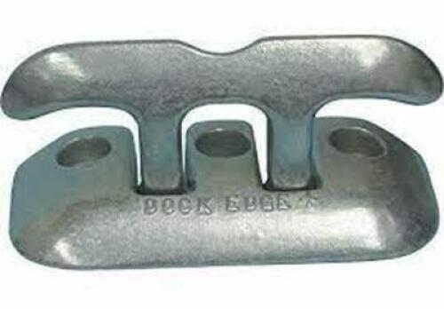 DESCRIPTION: (4) FLIP UP DOCK CLEAT BRAND/MODEL: CMP INFORMATION: SOLID MARINE GRADE ALUMINUM RETAIL$: $45.00 EA SIZE: 8" QTY: 4