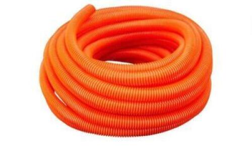 DESCRIPTION: (3) FLEXIBLE CORRUGATED LDPE NON SPLIT TUBING BRAND/MODEL: HYDROMAXX INFORMATION: ORANGE RETAIL$: $31.89 EA SIZE: 1/2" X 100' QTY: 3