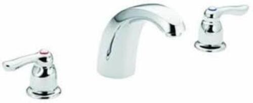 DESCRIPTION: (1) GARDEN TUB DECK MOUNT BRAND/MODEL: MOEN CHATEAU #T994 INFORMATION: CHROME RETAIL$: $128.54 EA SIZE: 7" SPOUT QTY: 1