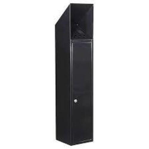 DESCRIPTION: (1) FREE STANDING CIGARETTE ASH RECEPTACLE BRAND/MODEL: QUALARC #WF-L1028S INFORMATION: BLACK RETAIL$: $163.00 EA QTY: 1