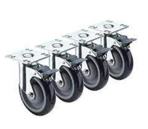 DESCRIPTION: (1) UNIVERSAL PLATE CASTER SET OF 4 BRAND/MODEL: KROWNE #28-260S RETAIL$: $171.09 EA SIZE: 3-1/2 X 3-1/2 QTY: 1