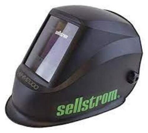 DESCRIPTION: (1) WELDING HELMET AUTO DARKENING BRAND/MODEL: SELLSTROM #464V22 INFORMATION: BLACK RETAIL$: $169.67 EA SIZE: 4 Arc Sensors, Black, W9 to