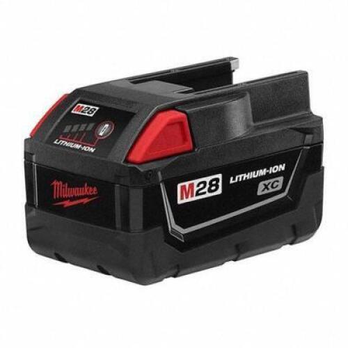 DESCRIPTION: (3) LI-ION BATTERY BRAND/MODEL: MILWAUKEE #5AB5 INFORMATION: RED RETAIL$: $231.25 EA SIZE: M28 QTY: 3