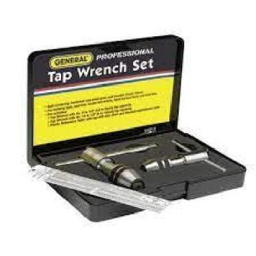 DESCRIPTION: (1) TAP WRENCH SET BRAND/MODEL: GENERAL #6TFF8 RETAIL$: $50.00 EA SIZE: 1/2 in Min. Tap Size, #0 Max. Tap Size, 1 7/8 in Overall Lg QTY: