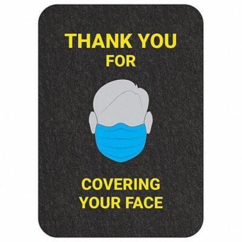 DESCRIPTION: (10) BOXES OF (4) FLOOR SIGN MAT BRAND/MODEL: PIG #56JH16 INFORMATION: THANK YOU FOR COVERING YOUR FACE RETAIL$: $100.00 EA SIZE: 24X17 Q