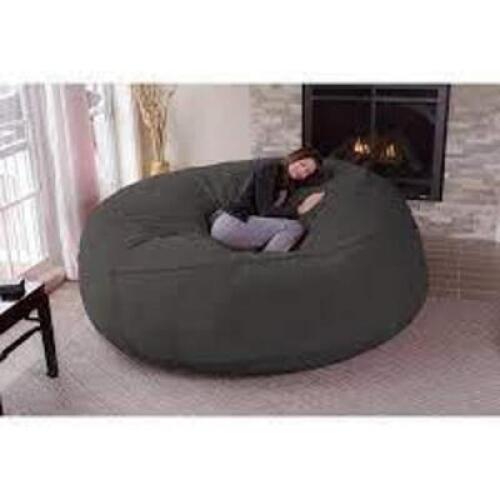 DESCRIPTION: (1) BEAN BAG LOUNGER BRAND/MODEL: CHILL SACK INFORMATION: CHARCOAL RETAIL$: $164.00 EA SIZE: 7.5 FT QTY: 1