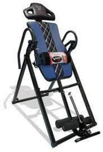 DESCRIPTION: (1) HEAT AND MASSAGE INVERSION TABLE BRAND/MODEL: BODY VISION INFORMATION: BLUE RETAIL$: $180.00 EA QTY: 1