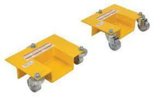DESCRIPTION: (2) PALLET RACK LIFTING DOLLIES BRAND/MODEL: VESTIL #PRRJ-DOL INFORMATION: YELLOW RETAIL$: $232.57 TOTAL SIZE: LOAD CAP 1000 LB QTY: 2
