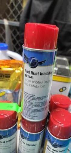 DESCRIPTION: (6) RUST INHIBITOR SPRAY PAINT BRAND/MODEL: CLASS C SOLUTIONS #BD1341 INFORMATION: RED RETAIL$: $12.34 EA SIZE: 12 OZ QTY: 6