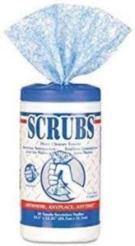 DESCRIPTION: (2) CANISTERS OF (30) HAND CLEANER TOWELS BRAND/MODEL: SCRUBS IN A BUCKET RETAIL$: $20.00 EA SIZE: 10X12 QTY: 2