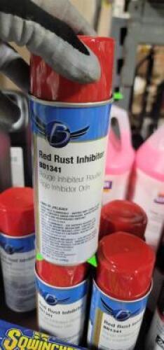DESCRIPTION: (6) RUST INHIBITOR SPRAY PAINT BRAND/MODEL: CLASS C SOLUTIONS #BD1341 INFORMATION: RED RETAIL$: $12.34 EA SIZE: 12 OZ QTY: 6