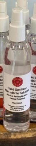 DESCRIPTION: (4) BOTTLES OF NON STERILE HAND SANITIZER BRAND/MODEL: LITTLE WATER DISTILLERY RETAIL$: $8.48 EA SIZE: 12 OZ QTY: 4