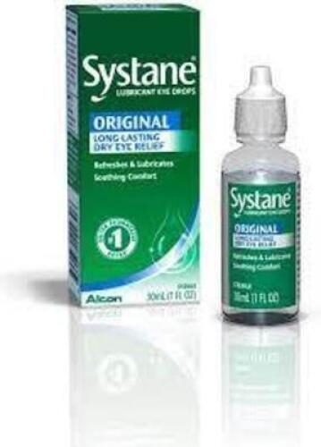 DESCRIPTION: (6) LUBRICANT EYE DROPS BRAND/MODEL: SYSTANE RETAIL$: $9.99 EA SIZE: 1/2 FL OZ QTY: 6