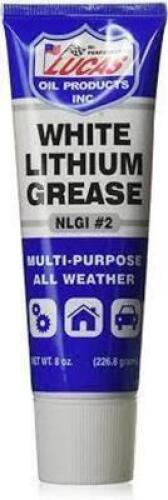 DESCRIPTION: (6) WHITE LITHIUM GREASE BRAND/MODEL: LUCAS OIL #10533 RETAIL$: $10.51 EA SIZE: 8 OZ QTY: 6