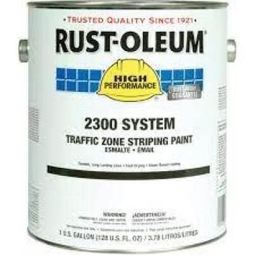 DESCRIPTION: (2) TRAFFIC ZONE MARKING PAINT BRAND/MODEL: RUST-OLEUM 2300 INFORMATION: YELLOW RETAIL$: $125.00 EA SIZE: 1 GALLON QTY: 2