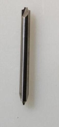 DESCRIPTION: (1) SOLID CARBIDE DOUBLE END CORNER ROUNDING END MILL BRAND/MODEL: HERTEL 74127200 RETAIL$: 50.98 SIZE: 0.055RAD, 3/16" DIA QTY: 1