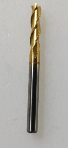 DESCRIPTION: (2) SOLID CARBIDE SQ END MILL BRAND/MODEL: HERTEL 74457011 RETAIL$: $N11.72 EA SIZE: 1/8?, 1/2? LOC, QTY: 2