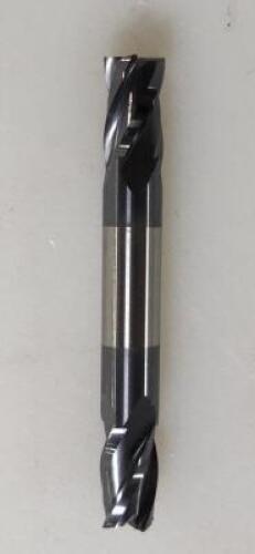 DESCRIPTION: (1) SOLID CARBIDE DOUBLE END SQ END MILL BRAND/MODEL: YG1 33579TF RETAIL$: 71.81 SIZE: 5/16" 1/2" LOC QTY: 1