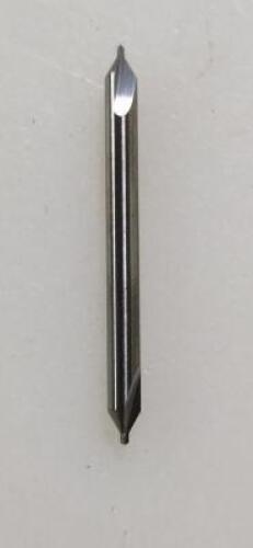 DESCRIPTION: (3) 60 DEG SOLID CARBIDE COMBO DRILL& C'SINK BRAND/MODEL: HERTEL 74148602 RETAIL$: 34.27 SIZE: #0 1/8" BODY DIA QTY: 3