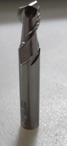DESCRIPTION: (1) HSS SQ END MILL BRAND/MODEL: HERTEL 02478360 RETAIL$: 23.76 SIZE: 3/8" 3/4" LOC QTY: 1