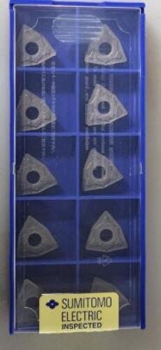 DESCRIPTION: (40) WNMG STYLE MILLING INSERTS BRAND/MODEL: SUMITOMO WNMG432EME RETAIL$: $ 20.87 PER INSERTS QTY: 40