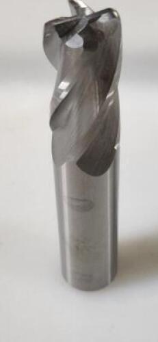 DESCRIPTION: (3) SOLID CARBIDE CORNER CHAMFER/RADIUS END MILL BRAND/MODEL: HTC TOOL 350-4750-125RQ RETAIL$: $115.08 EA SIZE: 3/4" DIA 1-1/2" LOC QTY: