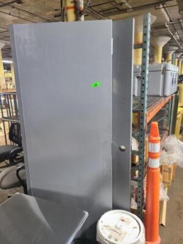 DESCRIPTION: (1) SET OF STEEL FIRE DOORS INFORMATION: 3 HOUR FIRE RATED SIZE: APPROX 30" W X 83"T QTY: 1