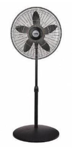 DESCRIPTION (1) AIR KING PEDESTAL FAN BRAND/MODEL 9118 ADDITIONAL INFORMATION BLACK/3-SPEEDS/OSCILLATING /RETAILS AT $85.02 SIZE 53-3/4"H X 20-1/4"W T