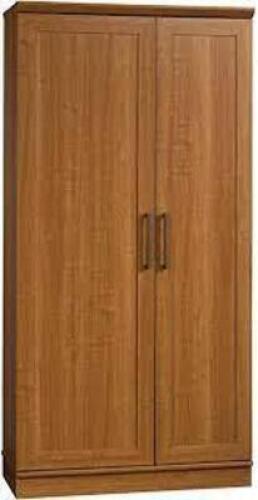 DESCRIPTION: (1) STORAGE CABINET BRAND/MODEL: SAUDER #411965 INFORMATION: SIENNA OAK RETAIL$: $384.99 EA SIZE: 71-7/8"H 317"D 33"W QTY: 1