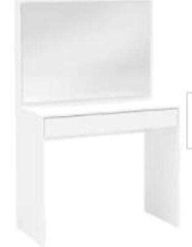 DESCRIPTION: (1) DRESSING TABLE WITH MIRROR BRAND/MODEL: CHARLOTTE #401903240001 INFORMATION: WHITE RETAIL$: $171.24 EA SIZE: 35"W 54"H 17-1/2"D QTY: