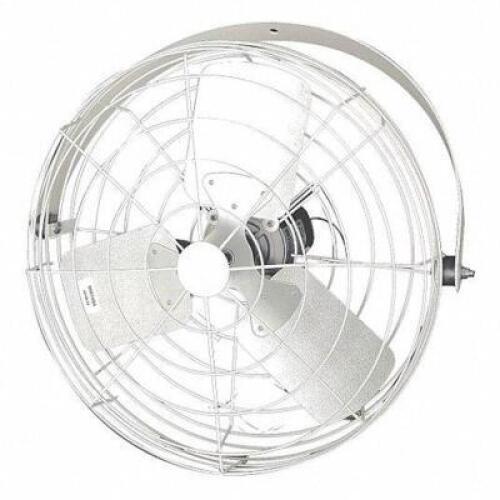 DESCRIPTION: (1) CORROSION-RESISTANT INDUSTRIAL FAN BRAND/MODEL: DAYTON #49YW51 INFORMATION: WHITE RETAIL$: $381.40 EA SIZE: 24" BLADE QTY: 1
