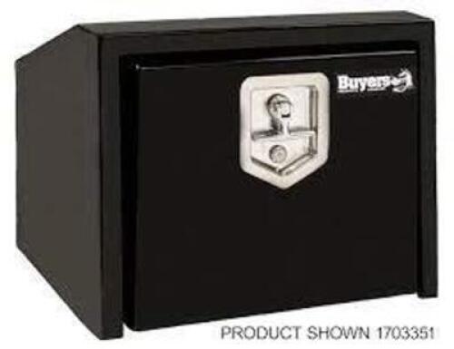DESCRIPTION: (1) UNDERBODY TRUCK TOOL BOX STORAGE BRAND/MODEL: BUYERS #1703351 INFORMATION: BLACK RETAIL$: $308.95 EA SIZE: 10.5" X 12" X 18" QTY: 1