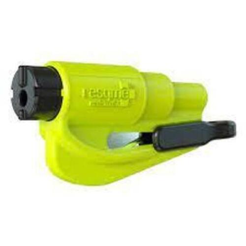 DESCRIPTION: (5) CAR ESCAPE TOOL KEYCHAIN BRAND/MODEL: RESQME INFORMATION: FLUORESCENT YELLOW RETAIL$: $11.11 EA QTY: 5