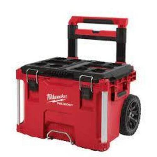 DESCRIPTION: (1) PACKOUT 2 DRAWER TOOL BOX BRAND/MODEL: MILWAUKEE #48-22-8442 INFORMATION: RED RETAIL$: 150 SIZE: 22" QTY: 1