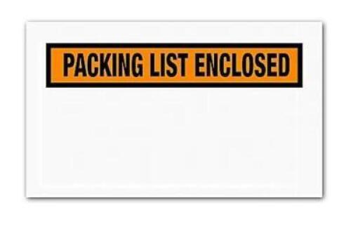 DESCRIPTION (3) PACKS OF (1000) MISC PACKING LIST ENCLOSED ENVELOPES BRAND/MODEL PL24 ADDITIONAL INFORMATION PANEL FACE/ORANGE/RETAILS AT $161.99 PER