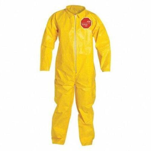 DESCRIPTION: (1) CASE OF (12) COLLARED CHEMICAL RESISTANT COVERALLS BRAND/MODEL: DUPONT #4LUD5 INFORMATION: YELLOW RETAIL$: $200.00 EA SIZE: 56 IN WAI