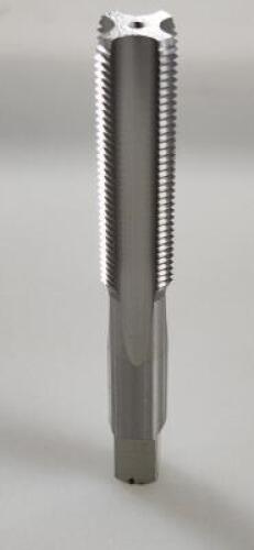 DESCRIPTION: (1) HSS METRIC FINE STRAIGHT FLUTE HAND TAP BRAND/MODEL: HERTEL 02383537 RETAIL$: 52.03 SIZE: M14x1.25 QTY: 1
