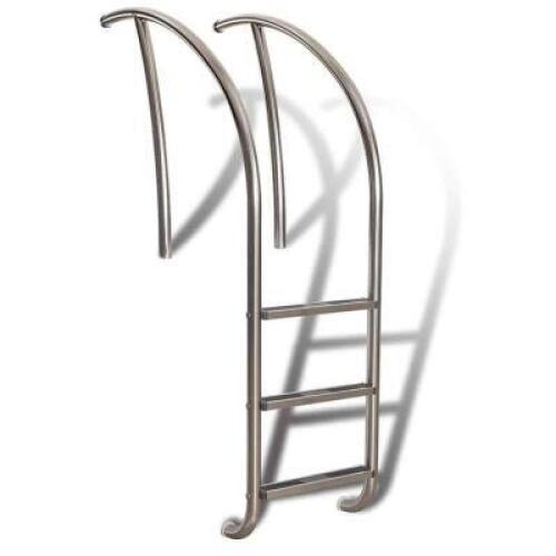 DESCRIPTION (1) S.R. SMITH ARTISAN SERIES LADDER BRAND/MODEL ART-1003 ADDITIONAL INFORMATION POLISHED STAINLESS STEEL/3-STEP/RETAILS AT $845.00 SIZE 7