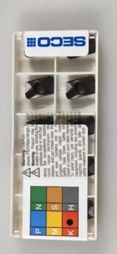 DESCRIPTION: (10) XOMX STYLE MILLING INSERTS BRAND/MODEL: SECO XOMX120416TR-MD13 MK1500 RETAIL$: $28.60 PER INSERT QTY: 10