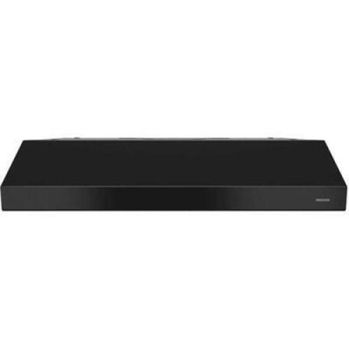 DESCRIPTION (1) BROAN CONVERTIBLE HOOD BRAND/MODEL BCSD234BL ADDITIONAL INFORMATION BLACK/INTERNAL BLOWER/RETAILS AT $209.99 SIZE 6"H X 19.62"D X 23.8